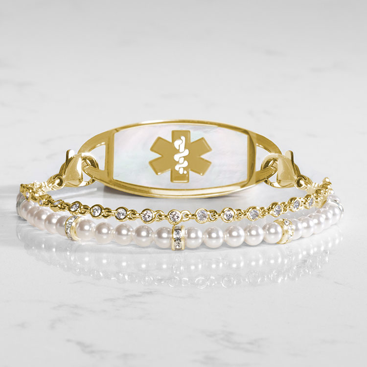 Charlotte Pearl Medical ID Bracelet