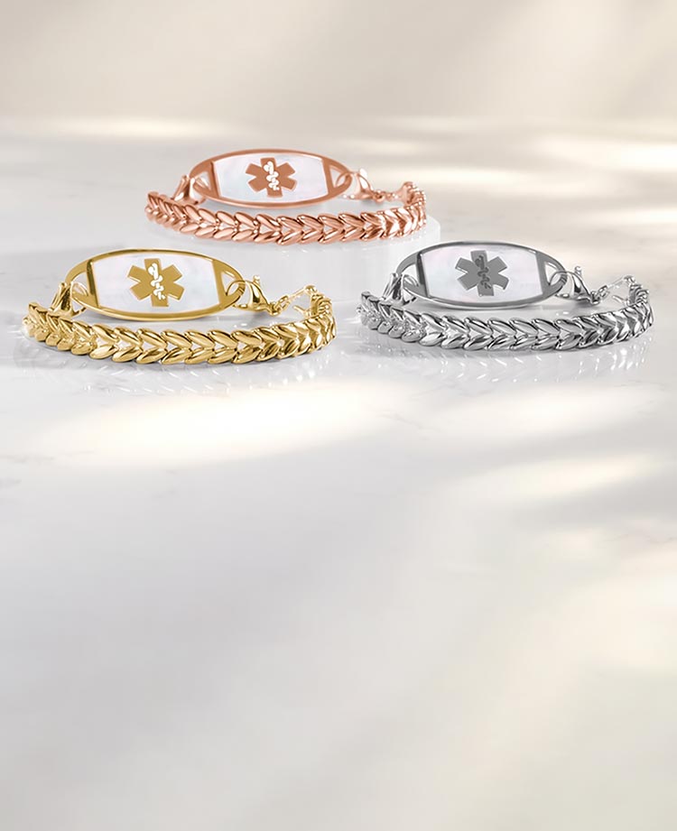 Chevron Medical ID Bracelet