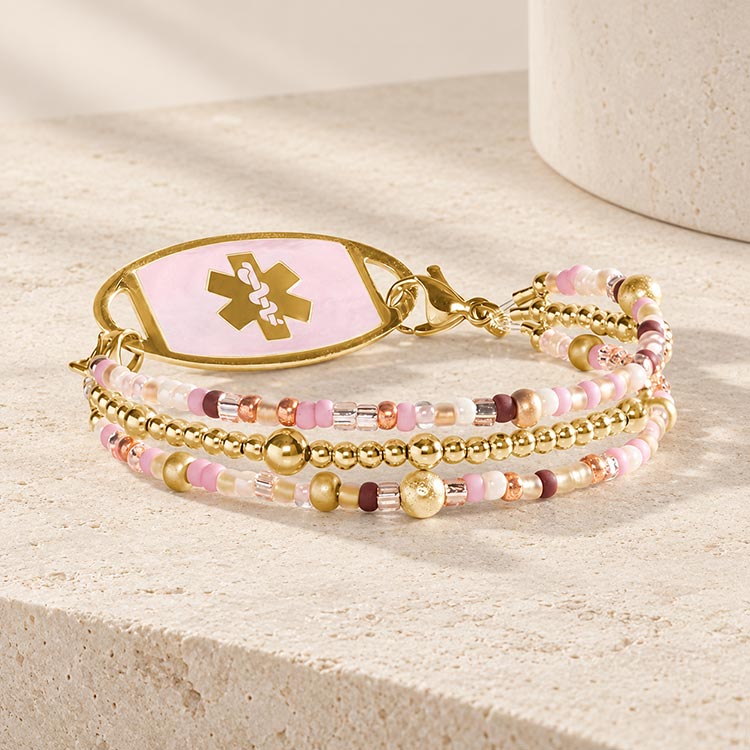 Bordeaux medical ID bracelet