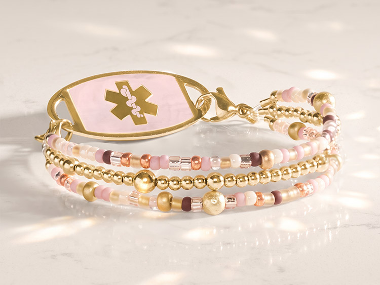 Bordeaux medical ID bracelet