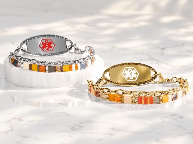 Marigold and Orchard medical ID bracelet