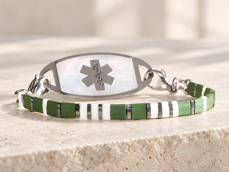 Olive medical ID bracelet