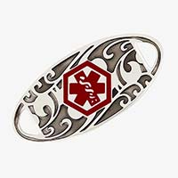 LUUK LIFESTYLE Filigree stainless steel necklaces with pendants in a