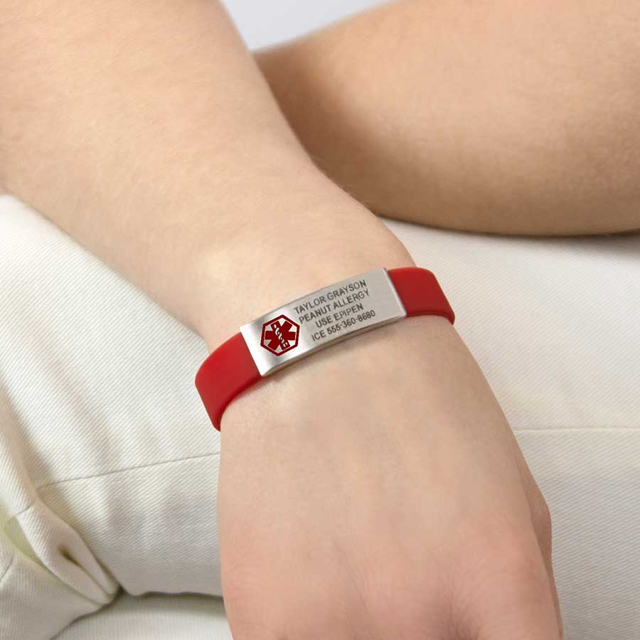 ZKXXJ Medical Bracelet for Adults Teens Boys Girls Kids Adjustable Silicone Wristband Emergency ID Identification Cuff Bracelets Health Alert Systems Awareness Jewelry for Men Women,Pink ZKXXJ Medical Bracelet for Adults Teens Boys Girls Kids Adjustable Silicone Wristband Emergency ID Identification Cuff Bracelets Health Alert Systems Awareness Jewelry for Men Women,Pink