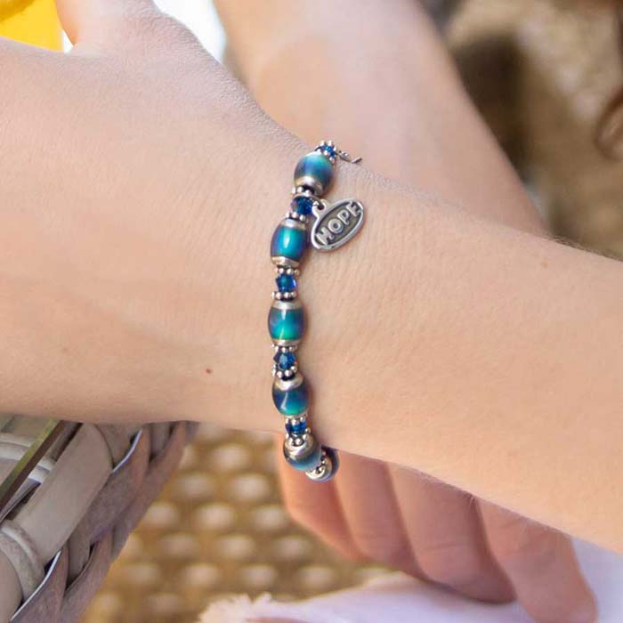 Color Changing Mood Beads Medical ID Bracelet