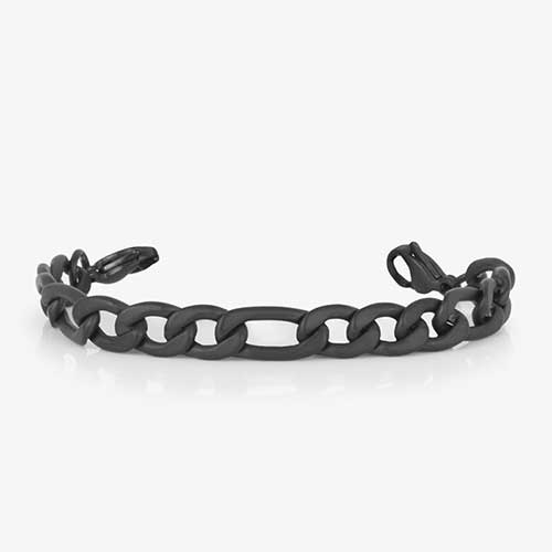 Vintage black figaro style chain