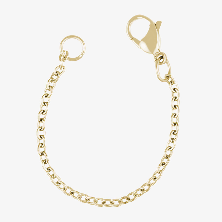 Necklace Extender in Gold Tone Stainless Steel