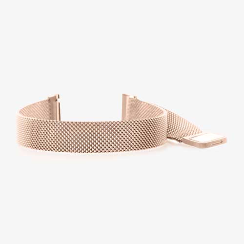 Open back clasp of magnetic closure on Rose Gold Urban Replacement Band