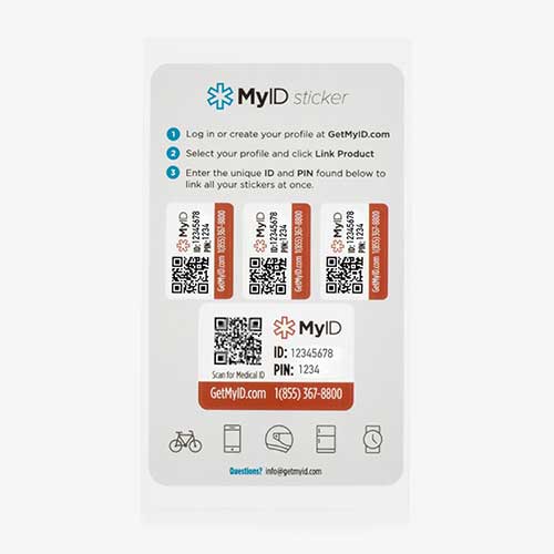 MyID vinyl sticker 